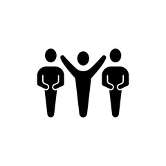 Obraz premium Friends concept line icon. Simple element illustration. Friends concept outline symbol design.