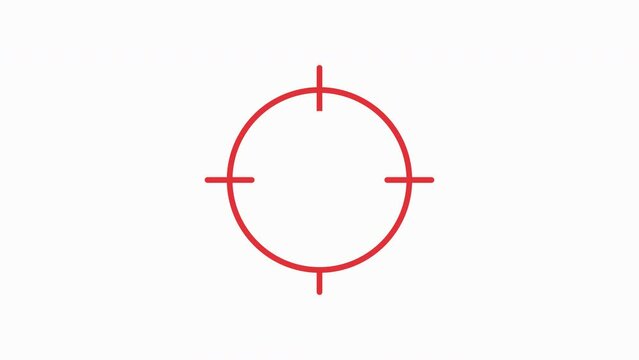 Pest control graphic animation. Cockroach and target motion design. 4K resolution