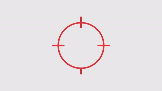 Pest control graphic animation. Alpha channel. Cockroach and target on transparent background motion design. 4K resolution
