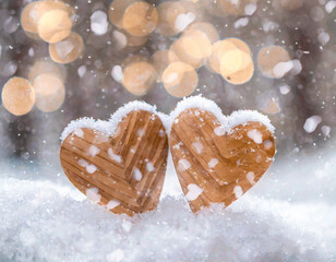 Valentinstag zwei herzen