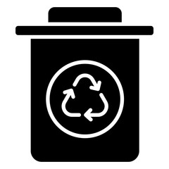 Recycling Bin  Icon Element For Design