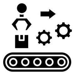 Conveyor System  Icon Element For Design