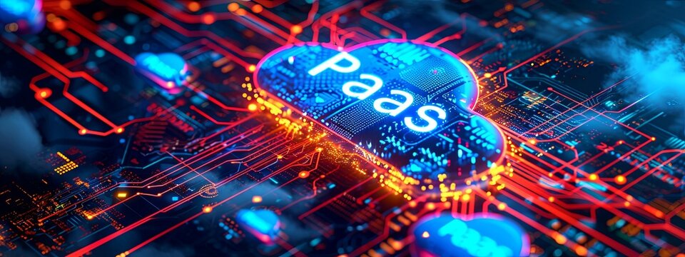 Digital representation of Platform as a Service (PaaS) concept