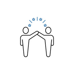 fun concept line icon. Simple element illustration. fun concept outline symbol design.