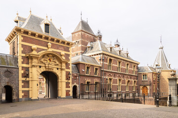 Fototapeta premium Dutch parliament complex the Binnenhof in the center of the city of The Hague.