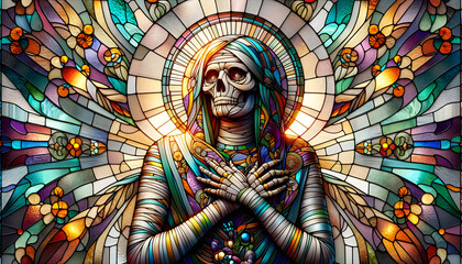Fototapeta premium Stained glass Mummy