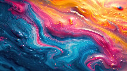 Obraz na płótnie Canvas Mesmerizing interstellar clouds in vivid colors, stunning visual background or wallpaper