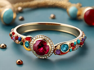 Playful designs that incorporate pops of color through gemstones or enamel.