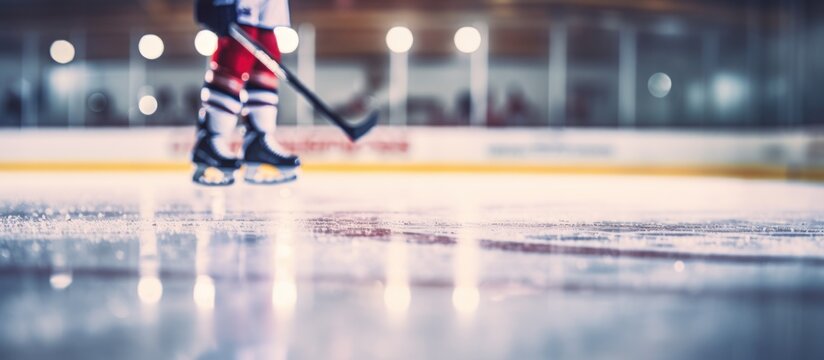 close-up with the puck during the game.