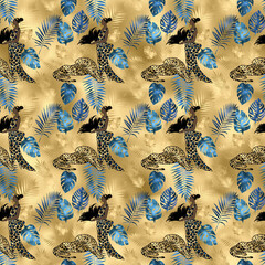 seamless pattern with flowers