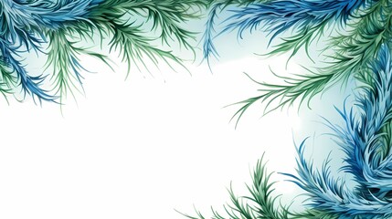 seamless background with coniferous branches pattern, coniferous, fir, 