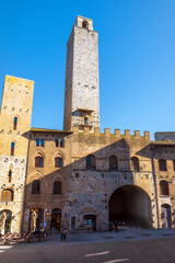 Obraz premium San Gimignano is a medieval town in Tuscany, Italy.