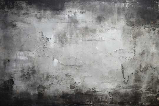 Gritty and bold, grunge grey texture abstract background with distressed, aged feel reminiscent of concrete walls