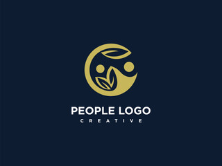 family people together human icon logo vector