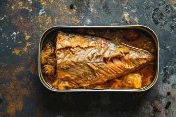 a fish in a tin