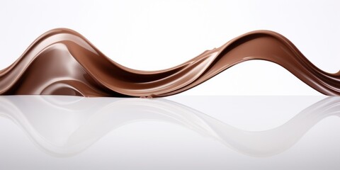 a liquid chocolate swirl