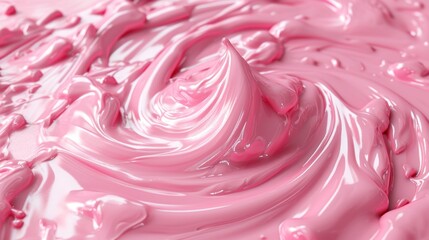  a close up view of a pink paint that looks like it has a lot of pink paint all over it.