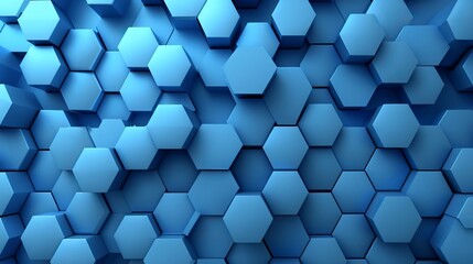  a blue hexagon structured background