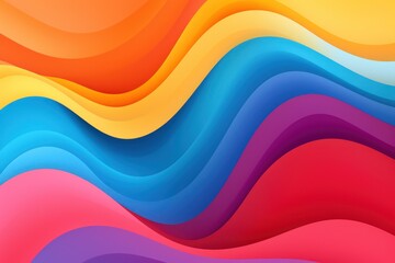 a colorful waves of different colors