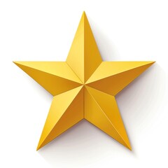 Fototapeta premium a gold star on a white background