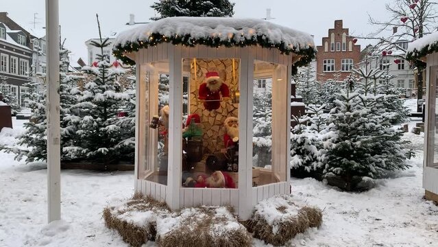 Copenhagen decorated for Christmas holidays, Denmark, Viborg, 