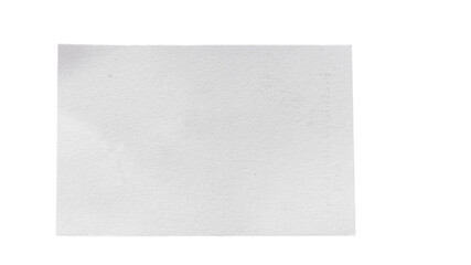 close up of a blank price label on white background with clipping path
