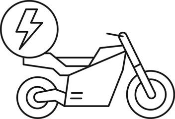 Electric Bike Icon 