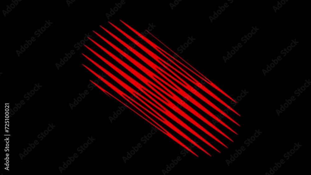 Poster animation of glowing neon lines powerful electrical discharge causing blur and noise fast moving str