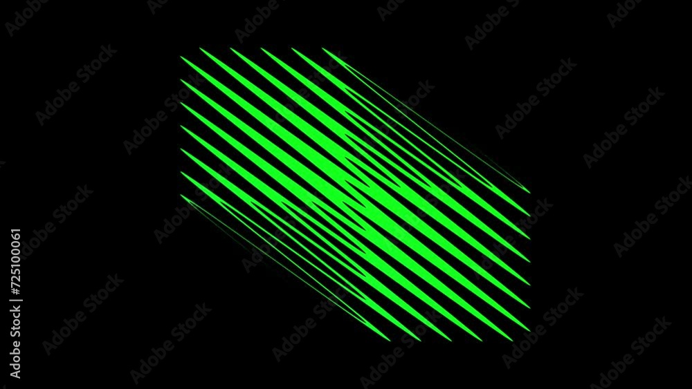 Poster animation of glowing neon lines powerful electrical discharge causing blur and noise fast moving str