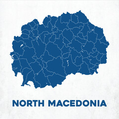 Detailed North Macedonia Map