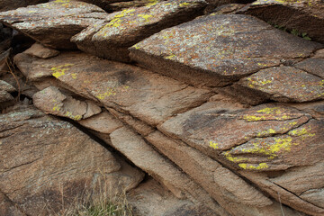 Geological rock formations south mountains Phoenix - 725102617