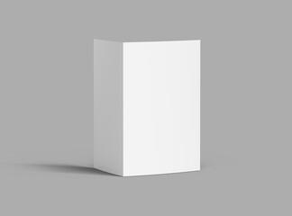 Blank Half Fold US letter brochure render to present your design