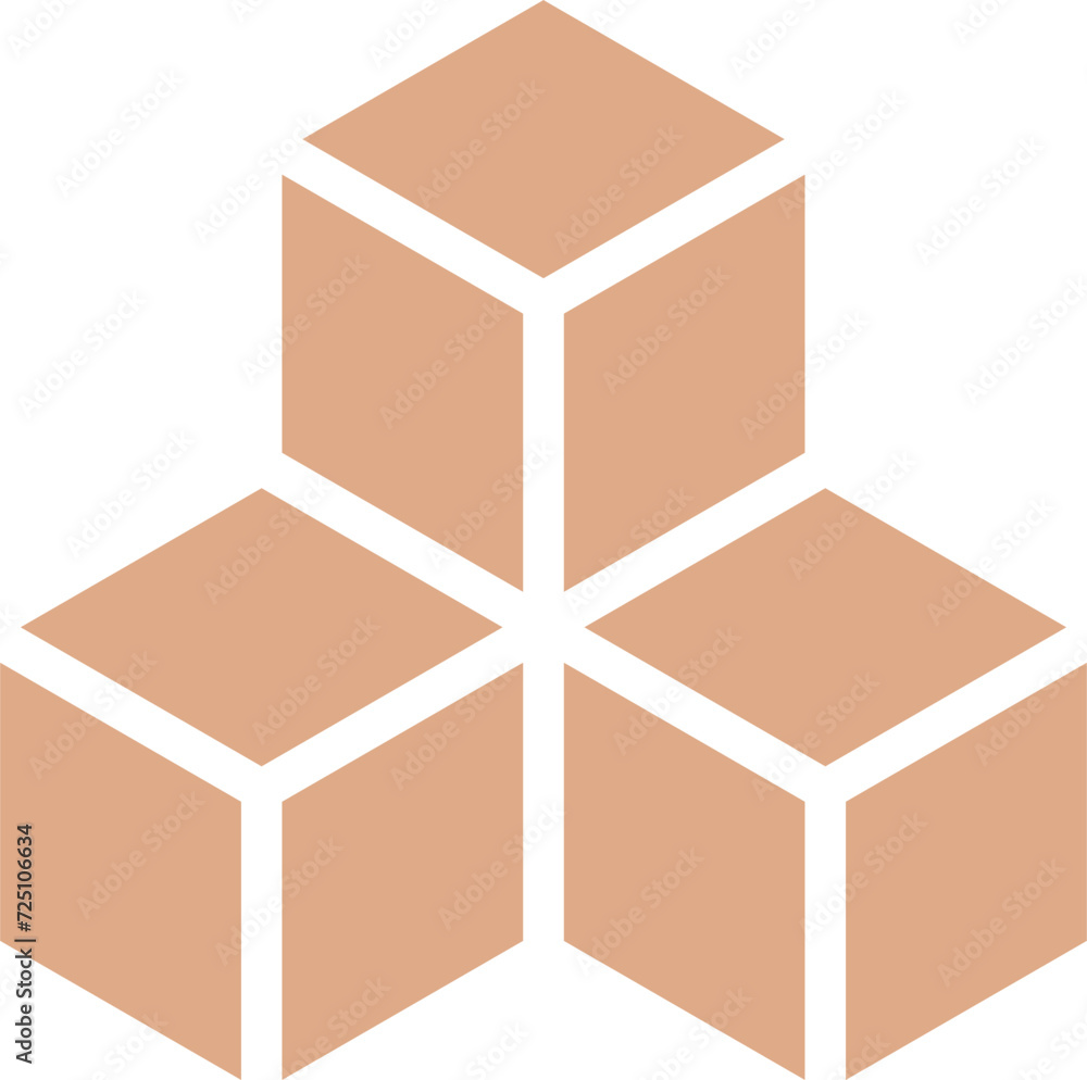 Aufkleber basic geometrical arrangement with greyscale monochrome solid box cube icon in 3d perspective view. 