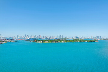 Naklejka na ściany i meble Photo of the view taken in Miami Florida