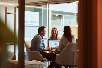 Client Engagement, Financial Advisor Presenting Investment Strategies, Open Banking