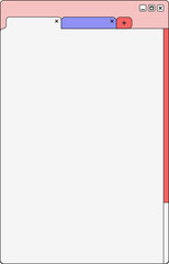 Colorful Retro UI Window Element