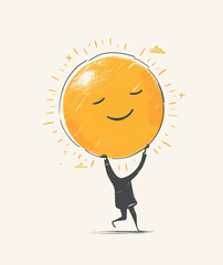 Vibrant Artistic Concept Illustrating the Idea of 'Have a Nice Day'