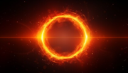 Obraz premium explosion with alpha channel. round of fire.
