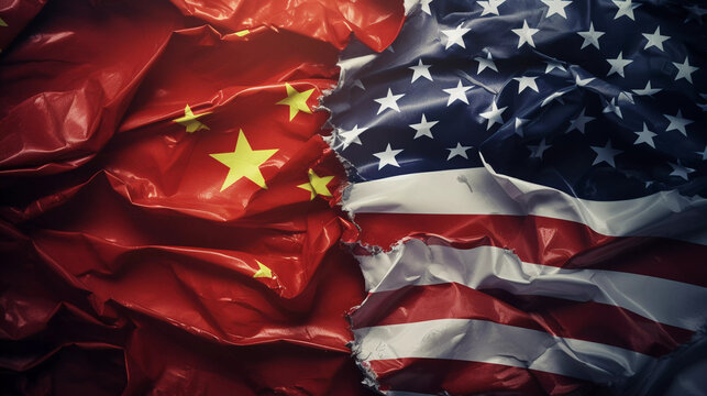 Diplomatic Relations: Flags Breaking Apart