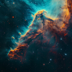 Cosmic Nebula Exploration: High-Resolution Travel Photography - obrazy, fototapety, plakaty