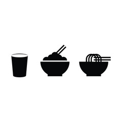 Illustration of simple food and drink vectors
