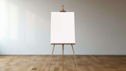 Mockup. Presentation Easel: White Easel