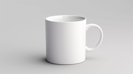 Fototapeta premium Mockup. White Coffee Mug with Blank Surface