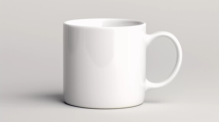 Obraz premium Mockup. White Coffee Mug with Blank Surface