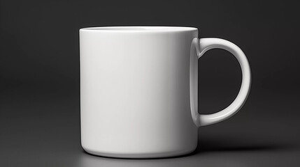 Fototapeta premium Mockup. White Coffee Mug with Blank Surface