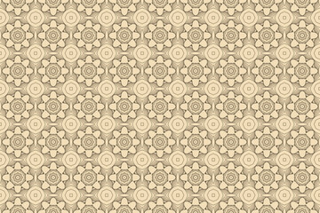 Seamless Art Design Geometric Texture Pattern.