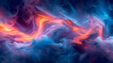 Fototapeta premium Colorful Lava Wallpaper with Red and Blue Liquids