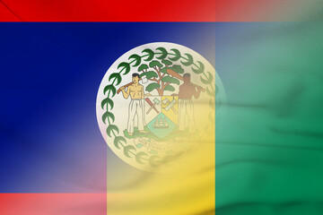 Belize and Guinea national flag transborder negotiation GIN BLZ