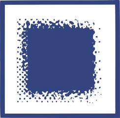 Frame shape flat illustration. Border silhouette design element