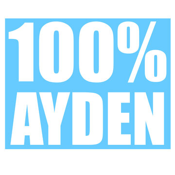 Ayden name 100 percent png